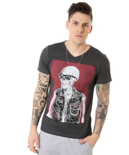 Camiseta-Caveira-Cinza-Mescla-Escuro-8386118-Cinza_Mescla_Escuro_1