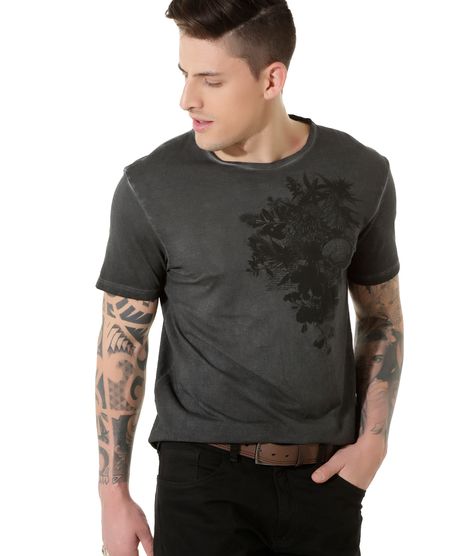 Camiseta-com-Estampa-de-Flores-Cinza-Mescla-Escuro-7688297-Cinza_Mescla_Escuro_1