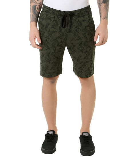 Bermuda-em-Moletom-de-Folhagens-Verde-8356362-Verde_1