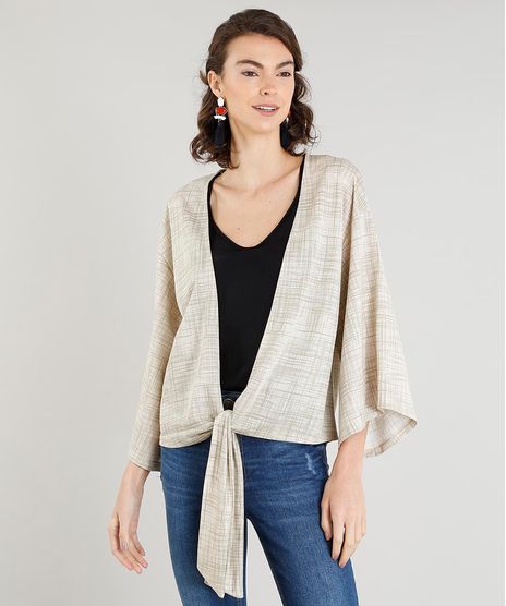 Kimono-Feminino-Curto-Estampado-com-No-Bege-9392262-Bege_1