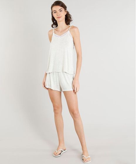 Short-Doll-Feminino-com-Renda-Alca-Fina-Cinza-Mescla-Claro-9449235-Cinza_Mescla_Claro_1