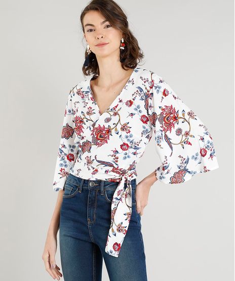 Blusa-Feminina-Cropped-Transpassada-Estampada-Floral-Manga-Curta-Decote-V-Off-White-9414784-Off_White_1