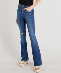 Calca-Jeans-Feminina-Boot-Cut-Cintura-Alta-com-Rasgo-Azul-Escuro-9346399-Azul_Escuro_1