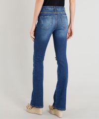 Calca-Jeans-Feminina-Boot-Cut-Cintura-Alta-com-Rasgo-Azul-Escuro-9346399-Azul_Escuro_2