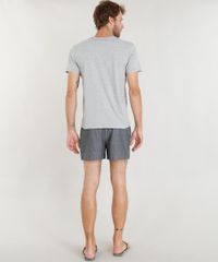 Pijama-Masculino-com-Camiseta-Manga-Curta---Samba-Cancao-Estampada-Cinza-Mescla-9395532-Cinza_Mescla_2