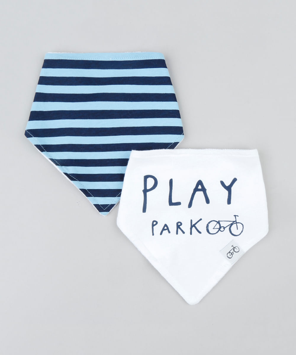Kit de 2 Babadores Infantis Multicor