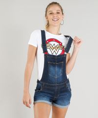 Jardineira-Jeans-Feminina-com-Puidos-e-Barra-Dobrada-Azul-Escuro-9346377-Azul_Escuro_1