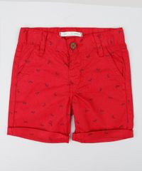 Bermuda-Infantil-Estampada-de-Bicicletas-com-Bolsos-Vermelha-9422623-Vermelho_1