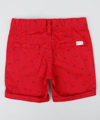 Bermuda-Infantil-Estampada-de-Bicicletas-com-Bolsos-Vermelha-9422623-Vermelho_2
