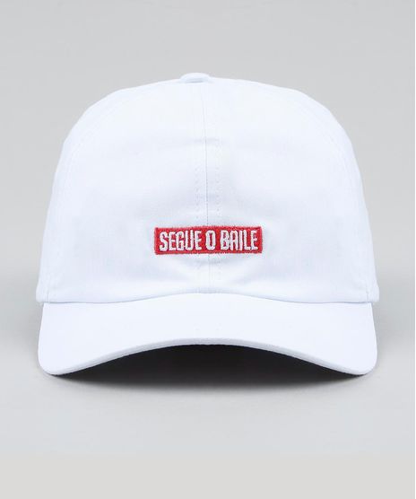 Bone-Masculino-Aba-Curva-com-Bordado--Segue-o-Baile--Branco-9479473-Branco_1
