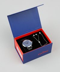 Kit-de-Relogio-Analogico-Condor-Feminino---Brinco---Colar---CO2035KYPKK2G-Prateado-9396942-Prateado_1