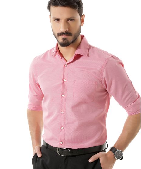 Camisa-Comfort-Pied-de-Poule-Vermelha-8418104-Vermelho_1