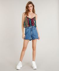 Short-Jeans-Vintage-Feminino-Mindset-com-Barra-Dobrada-Azul-Medio-9391052-Azul_Medio_3