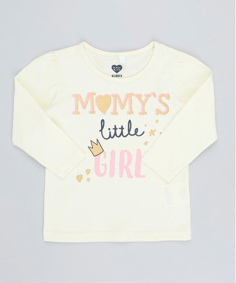 Blusa-Infantil--Momy-s-Girl--com-Glitter-Manga-Longa-Decote-Redondo-Amarelo-Claro-9420700-Amarelo_Claro_1