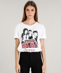 T-shirt-Feminina-Mindset-Queen--Radio-Gaga--Manga-Curta-Branca-9470828-Branco_1