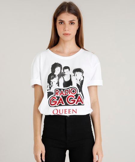 T-shirt-Feminina-Mindset-Queen--Radio-Gaga--Manga-Curta-Branca-9470828-Branco_1 T-shirt-Feminina-Mindset-Queen--Radio-Gaga--Manga-Curta-Branca-9470828-Branco_1
