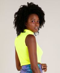 Regata-Cropped-Feminina-Mindset-Gola-Alta-Amarelo-Neon-9482335-Amarelo_Neon_2