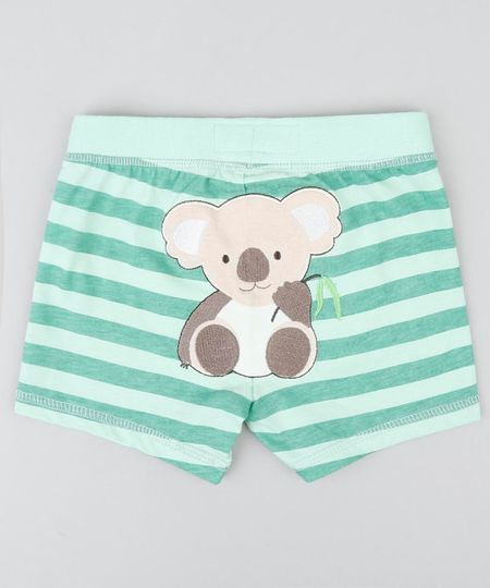 Short-Infantil-Coala-Listrado-Verde-Claro-9188437-Verde_Claro_1