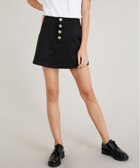 Short-Saia-Feminino-Mindset-com-Botoes-Dourados-Curto-Preto-9479936-Preto_1