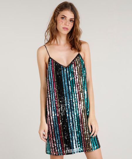Vestido-Feminino-Mindset-em-Tule-com-Paetes-Coloridos-Curto-Preto-9476077-Preto_1