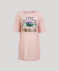 T-shirt-Longa-Feminina-Mindset-em-Tule-com-Paetes--Blind-For-Love--Rose-9479932-Rose_5 T-shirt-Longa-Feminina-Mindset-em-Tule-com-Paetes--Blind-For-Love--Rose-9479932-Rose_5