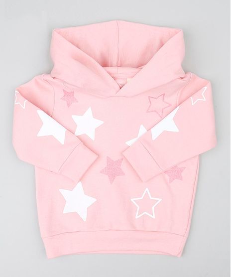 Blusao-Infantil-Estrelas-com-Capuz-Manga-Longa-em-Moletom-Rose-9425071-Rose_1