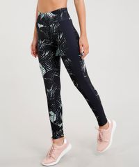Calca-Legging-Feminina-Esportiva-Ace-Estampada-de-Folhagem-Preta-9355399-Preto_1