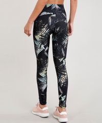 Calca-Legging-Feminina-Esportiva-Ace-Estampada-de-Folhagem-Preta-9355399-Preto_2