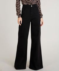 Calca-Pantalona-Feminina-Mindset-de-Sarja-Cintura-Alta-Preta-9480157-Preto_1