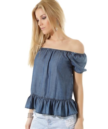 Blusa-Jeans-Ombro-a-Ombro-Azul-Medio-8368582-Azul_Medio_1 Blusa-Jeans-Ombro-a-Ombro-Azul-Medio-8368582-Azul_Medio_1