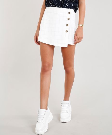 Short-Saia-Feminino-Quadriculado-com-Botoes-Off-White-9367218-Off_White_1
