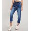 Calca-Jeans-Feminina-Clochard-com-Faixa-para-Amarrar-Azul-Medio-9458543-Azul_Medio_1