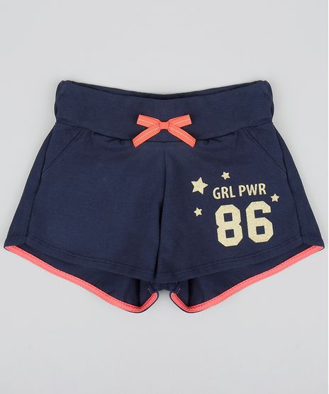 Short-Infantil--Grl-Pwr-86--com-Laco-Azul-Marinho-9412217-Azul_Marinho_1