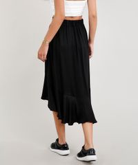 Saia-Midi-Feminina-com-Babados-Preta-9365388-Preto_2