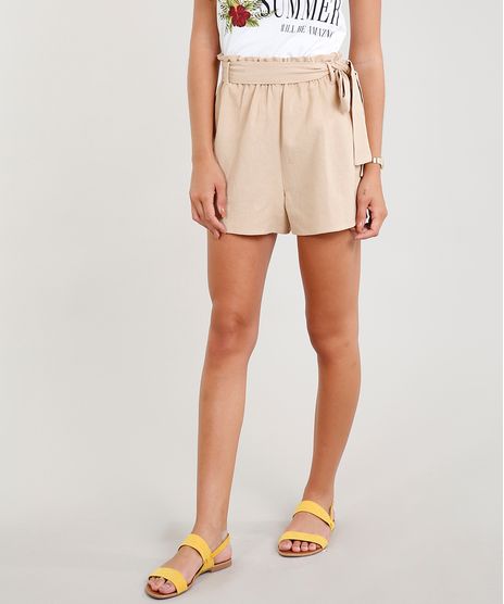 Short-Feminino-Clochard-com-Faixa-de-Amarrar-Kaki-9260045-Kaki_1