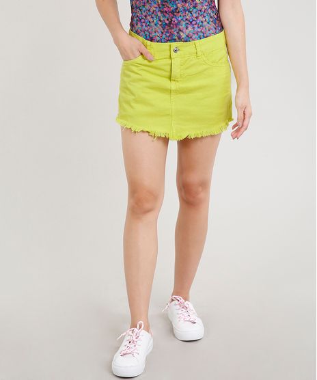 Short-Saia-Feminino-Carnaval-com-Barra-Desfiada-Amarelo-Neon-9453709-Amarelo_Neon_1
