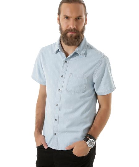 Camisa-Jeans-Estampada-Azul-Claro-8357233-Azul_Claro_1 Camisa-Jeans-Estampada-Azul-Claro-8357233-Azul_Claro_1