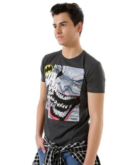 Camiseta-Batman-vs-Coringa-Cinza-Mescla-Escuro-8397247-Cinza_Mescla_Escuro_1