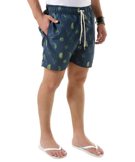 Short-Relaxed-com-Estampa-de-Folhagens-Azul-Marinho-8388737-Azul_Marinho_1 Short-Relaxed-com-Estampa-de-Folhagens-Azul-Marinho-8388737-Azul_Marinho_1