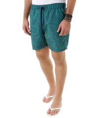 Short-Relaxed-com-Estampa-de-Folhagens-Verde-Escuro-8388737-Verde_Escuro_1