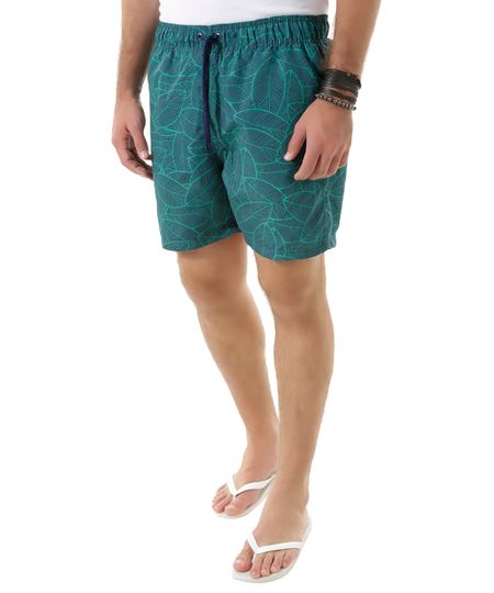 Short-Relaxed-com-Estampa-de-Folhagens-Verde-Escuro-8388737-Verde_Escuro_1 Short-Relaxed-com-Estampa-de-Folhagens-Verde-Escuro-8388737-Verde_Escuro_1