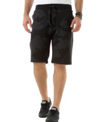 Bermuda-Relaxed-em-Moletom-Estampada-Preta-8400721-Preto_1