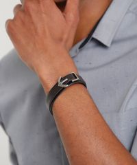 Pulseira-Masculina-com-Pingente-de-Ancora-Preta-9398702-Preto_2