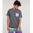 Camiseta-Masculina-com-Bolso-Estampado-Arco-Iris-Manga-Curta-Gola-Careca-Cinza-Mescla-Escuro-9223915-Cinza_Mescla_Escuro_1