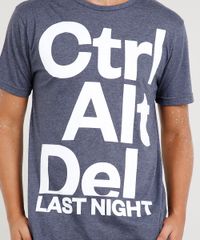 Camiseta-Masculina-Carnaval--Ctrl-Alt-Del-Last-Night--Manga-Curta-Gola-Careca-Cinza-Mescla-Escuro-9413966-Cinza_Mescla_Escuro_4