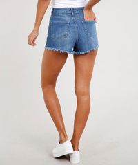 Short-Jeans-Feminino-Carnaval-com-Lurex-Cintura-Alta-Azul-Escuro-9453704-Azul_Escuro_3