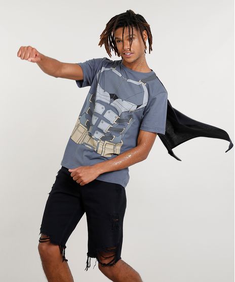 Camiseta-Masculina-Carnaval-Batman-com-Capa-Manga-Curta-Chumbo-9411357-Chumbo_1