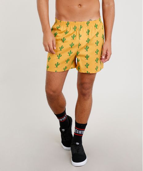 Samba-Cancao-Masculina-Carnaval-Estampada-de-Cactos-Mostarda-9457370-Mostarda_1
