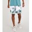 Short-Masculino-Estampado-de-Folhagem-com-Bolsos-Branco-9266947-Branco_1
