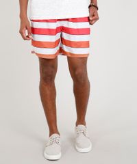 Short-Masculino-Estampado-Listrado-com-Bolsos-Bege-Claro-9266945-Bege_Claro_1
